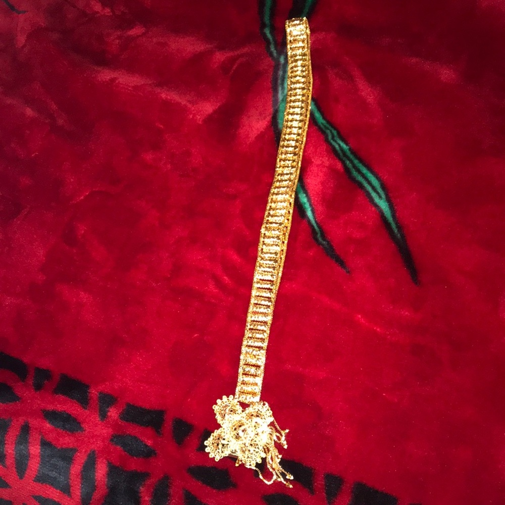 Rose gold belt